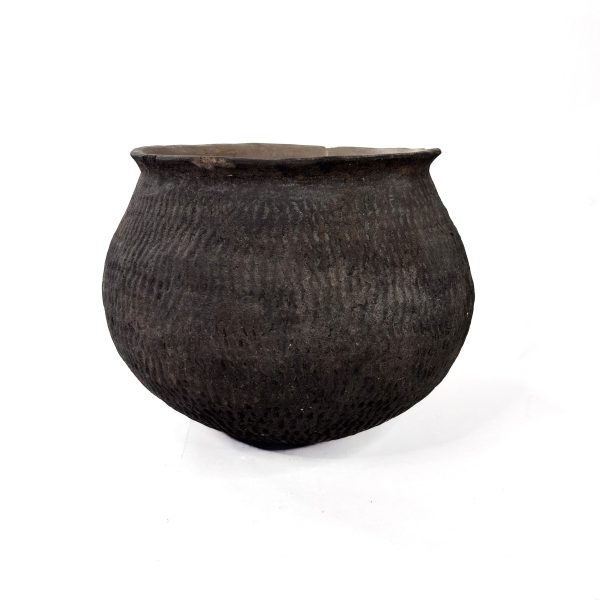 Prehistoric Corrugated Ceramic Jar