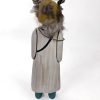 Carved and Painted Wooden Katsina with Feathers by Charles Loloma Hopi Carved and Painted Wooden Katsina with Feathers